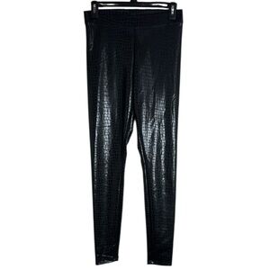 Express Embossed Snake print Leggings High Rise Black Size XS